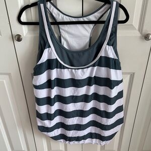 Striped Women's One-Piece Swimsuit